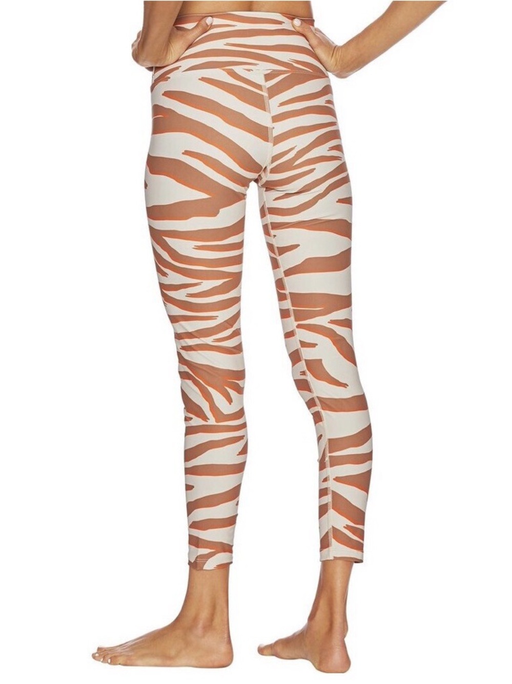 New Beach Riot Sport Piper Legging Cloud Cream Zebra Size Small $98